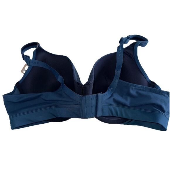 Cacique Blue Lightly Lined T-Shirt Bra NWT Size 44C Underwire Diamond Pattern - Picture 4 of 11